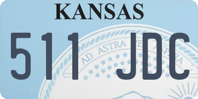 KS license plate 511JDC