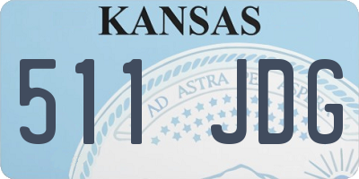 KS license plate 511JDG