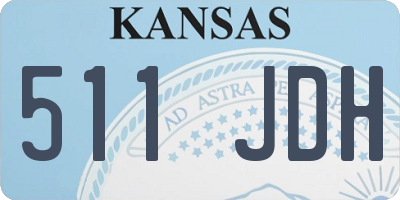 KS license plate 511JDH