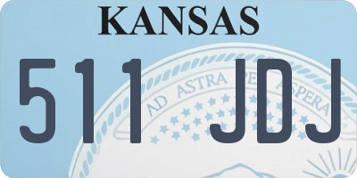 KS license plate 511JDJ