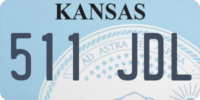 KS license plate 511JDL