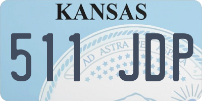 KS license plate 511JDP