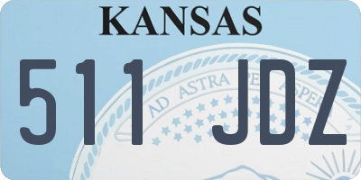 KS license plate 511JDZ