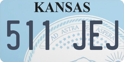 KS license plate 511JEJ