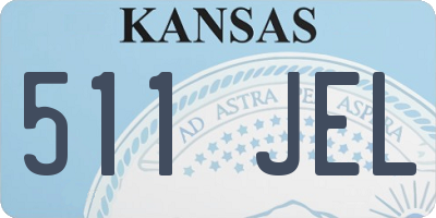 KS license plate 511JEL