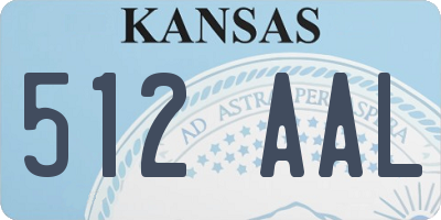KS license plate 512AAL