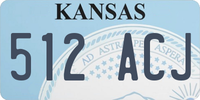 KS license plate 512ACJ