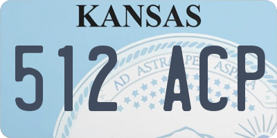 KS license plate 512ACP