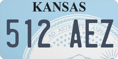 KS license plate 512AEZ