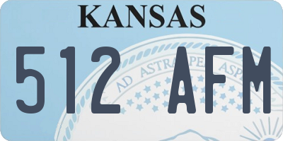 KS license plate 512AFM
