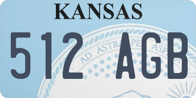 KS license plate 512AGB