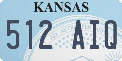 KS license plate 512AIQ