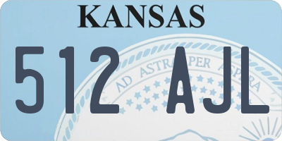 KS license plate 512AJL