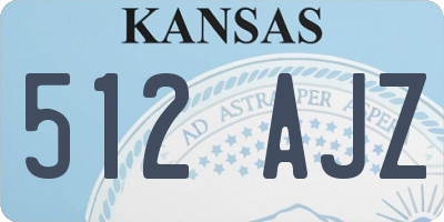 KS license plate 512AJZ