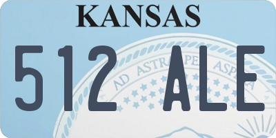 KS license plate 512ALE