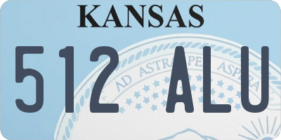 KS license plate 512ALU