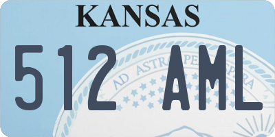 KS license plate 512AML