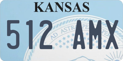 KS license plate 512AMX