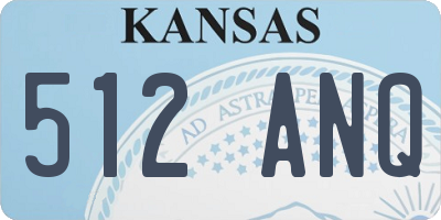 KS license plate 512ANQ