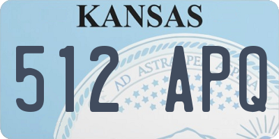 KS license plate 512APQ