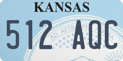 KS license plate 512AQC