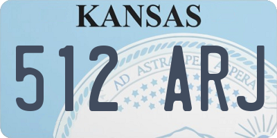 KS license plate 512ARJ