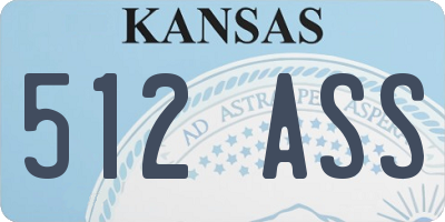 KS license plate 512ASS