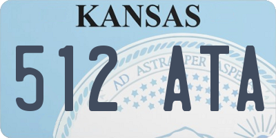 KS license plate 512ATA