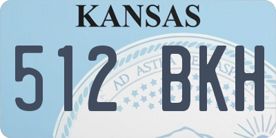 KS license plate 512BKH