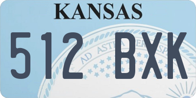 KS license plate 512BXK