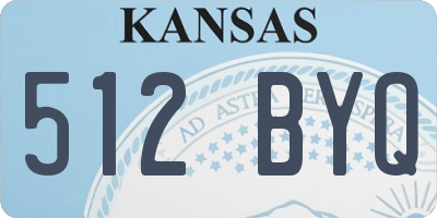 KS license plate 512BYQ