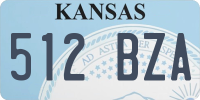KS license plate 512BZA