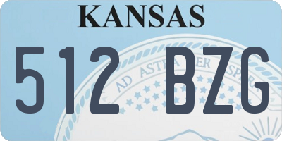 KS license plate 512BZG
