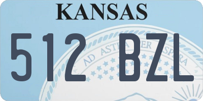 KS license plate 512BZL