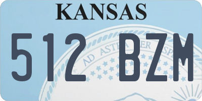 KS license plate 512BZM