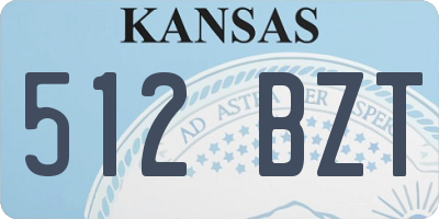 KS license plate 512BZT