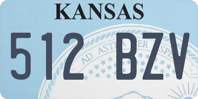 KS license plate 512BZV