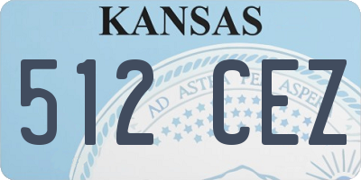 KS license plate 512CEZ
