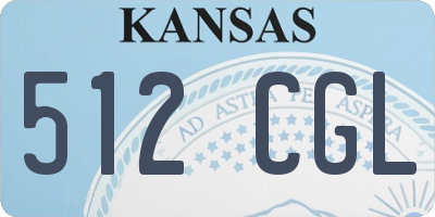 KS license plate 512CGL