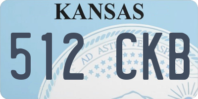 KS license plate 512CKB