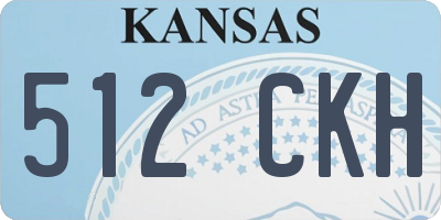 KS license plate 512CKH