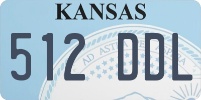 KS license plate 512DDL