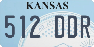 KS license plate 512DDR