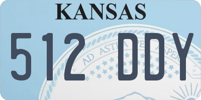 KS license plate 512DDY
