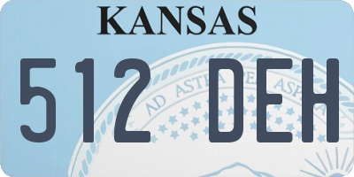 KS license plate 512DEH