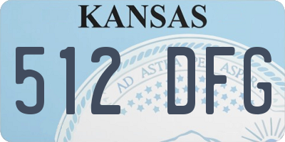 KS license plate 512DFG