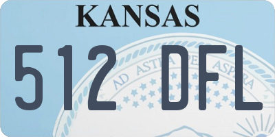 KS license plate 512DFL