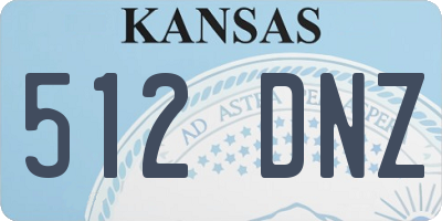KS license plate 512DNZ