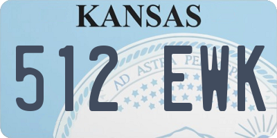 KS license plate 512EWK