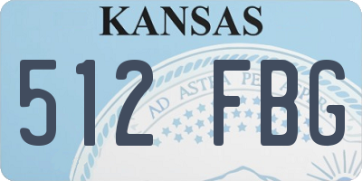 KS license plate 512FBG